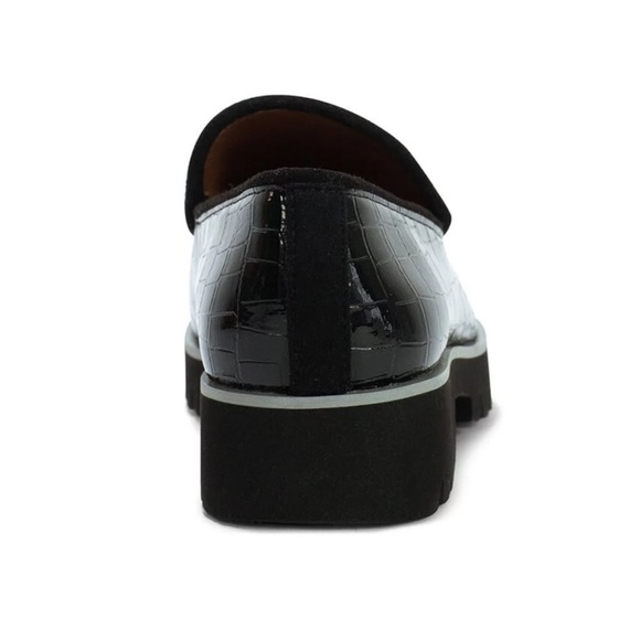 Donald Pliner Eclipse Crocco Croc Embossed Chunky Loafers - Picture 3 of 13